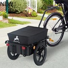 Aosom Bicycle Cargo Trailer With Waterproof Cover  Bike Wagon Trailer      1