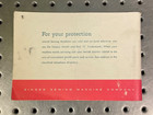 Vintage Singer 500 Slant-o-matic Sewing Machine Instruction Manual 1961 Booklet