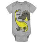 Gerber Baby Boy s 3 Pack Short Sleeve Onesies Various Sizes Dino Camo New Cute