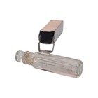 Wells Sterling Silver Crystal Glass Perfume Bottle Pendant Flask Vintage