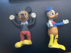 Vintage Mickey Mouse And Donald Duck Foam Dolls- Walt Disney