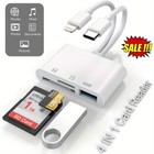 Usb C Sd Card Reader For Iphone ipad tf sd Card Camera Memory Reader Adapter New