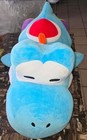 Universal Studios Super Nintendo World Blue Yoshi Sleeping Plush Pillow 37    New
