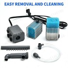 4-in-1 Internal Aquarium Fish Tank Filter Submersible Water Pump 800l h Oxygen