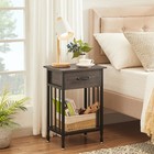Vecelo Night Stand Set 2 Drawer Storage Shelf 15 7x11 8x23 6 Inches Bedside End