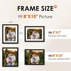 8x10 Picture Frame 1 Pack  Photo Frame With Hd Plexiglass  Display Pictures
