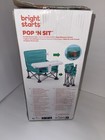 Bright Starts Pop N Sit Portable Booster Seat With Feeding Tray Teal