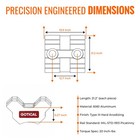 Gotical   2-pc Each 21 2 Inch Rails For Savage 70459 Rascal Scope Mount Base    