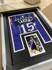 Framed Vince Carter Tiny Jersey - Toronto Raptors - Hand Made 21    X 15    Back