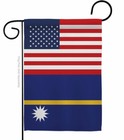 Nauru Us Friendship Garden Flag Regional Decorative Small Gift Yard House Banner