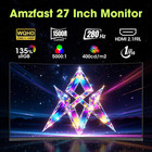 Amzfast 27  280hz Wqhd Curved Gaming Monitor height Adjustable Stand 1ms Od
