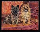 1930s Antique Cairn Terrier Dog Print Ft Daws  Cairn Art Jock And Sandy 6931h