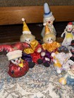 Mega Lot Of 16 Vintage 1980s Circus Clown Figurines Dolls Ornaments Shiah Yih