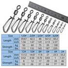 25 100pcs Rolling Swivels Clip-on Link Lock Swivels Coastlock Fishing Connector