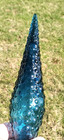 Blue Glass Genie Bottle Stopper Hobnail Mcm Empoli Italy Stopper Only Tiny Chip
