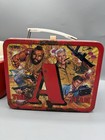 A-team 1983 Metal Lunchbox Red Multi-color New Vintage 80 s Mr  T Thermos Gift