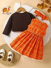 Blk Kids   Thankful   Trendy Turkey Dress Set