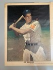 Joe Dimaggio 1938 Ny Yankees    rare    Colorfoto Newspaper Foldout Ex