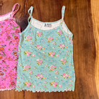 Vintage 90s Y2k Women s Shirt Cotton Tank Lot Of 2 Printed Floral At Home B19