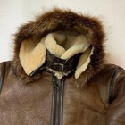 B3 Men s Raf Flight Flying Us Navy Fur Shearling Sheepskin Bomber Leather Jacket