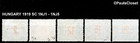 Hungary 1919 Sc 1nj1-1nj5 Postage Due Op With French Occup 2fo-20fo Mnh  Og F vf