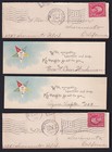Order Of The Eastern Star-sympathy Cards-mendota Illinois-sacramento-antique Lot