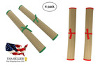 Set Of 4 Natural Straw Beach Mats 24  X 72  - Multi-purpose  Yoga Camping Picnic