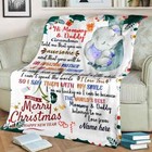 Custom Baby 1st  Christmas Blanket  Personalized Name Blanket  Christmas Gift