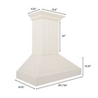 New 30  Zline Designer Cottage White Wood Finish Wall Range Hood Kptt-30