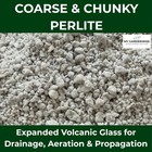 Coarse Horticultural Perlite chunky Organic Soil Amendment - Drainage   Aeration