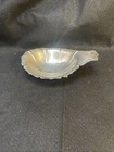 Vintage Sterling Silver Footed Scallop Shell Diish  Engraved 