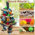 Large Parrot Toys For Macaw Toys Large Bird Toys Cockatoo Toys Natural Wooden