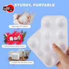 32 Pcs Paint Tray Palette  White Plastic Paint Pallets  6 Well Rectangular Paint