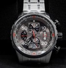 Invicta Men s Aviator Quartz 48mm Gunmetal Dial Stainless Steel Watch 17204
