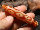 Energy Tibetan Top Old Agate Red Color 9 Phoenix Eyed King Dzi Bead Totem Zzy
