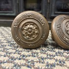 Antique Yale Ornate Flower Floral Bronze Brass Door Knob Set Milwaukee Wi Hotel