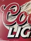 Coors Light Beer Aluminum Sign - Molson - Silver Bullet - Slightly Bent