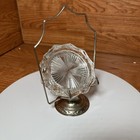 Vintage Reims 4 Crystal Cut Glass Coasters With Holder - France