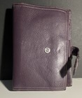 Vintage Day-timer Purple 6-ring Business Card Organizer Binder 20 Pages