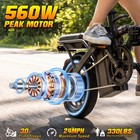 Electric Bike 560w 14  Foldable Ebike 48v 10 4ah 24mph For Adults Teens Commuter