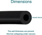 Vacuum Hose Automotive  10 Ft 1 4 Inch Id Vacuum Line  130psi Max Pressure Vacuu