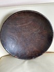 Antique Hand Carved  Wooden Bowl  14  X 2 5 