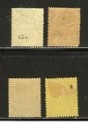 Leeward Isl Stamps  62a  63b  64  72      4  King George V      1921     Unused