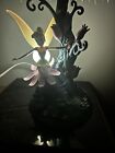 Vintage Rare Disney Tinkerbell Garden Lamp 16  Tall  Tinkerbell Lights Up 