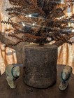 Awesome Primitive Brown Lighted Tree On Old Wood Early Cabin Goods