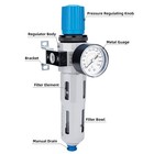 Nanpu 1 4  Npt High Pressure Compressed Air Filter Regulator Water oil Trap Sepa