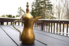Rare Vintage Antique Brass Middle Eastern Handmade Dallah Coffee Tea Pot Arabic