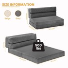 Folding Mattress Full Size  3 In 1 Convertible Sofa Bed Fold Out Couch Bed Fl   