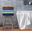  100  Cotton 6 Pack Bath Towel Set  Quick Dry  Super Absorbent 