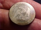 1842-o Seated Liberty Quarter  Good Obverse  Ag Reverse  Cleaned